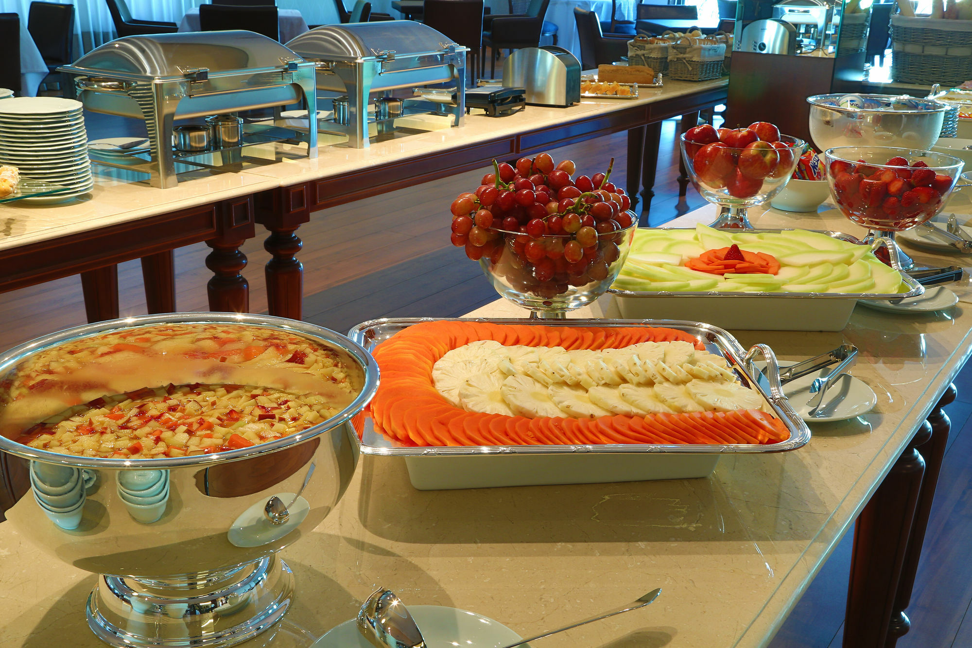 Hotel Mont Blanc Premium Ribeirao Preto Exterior photo A buffet at a hotel
